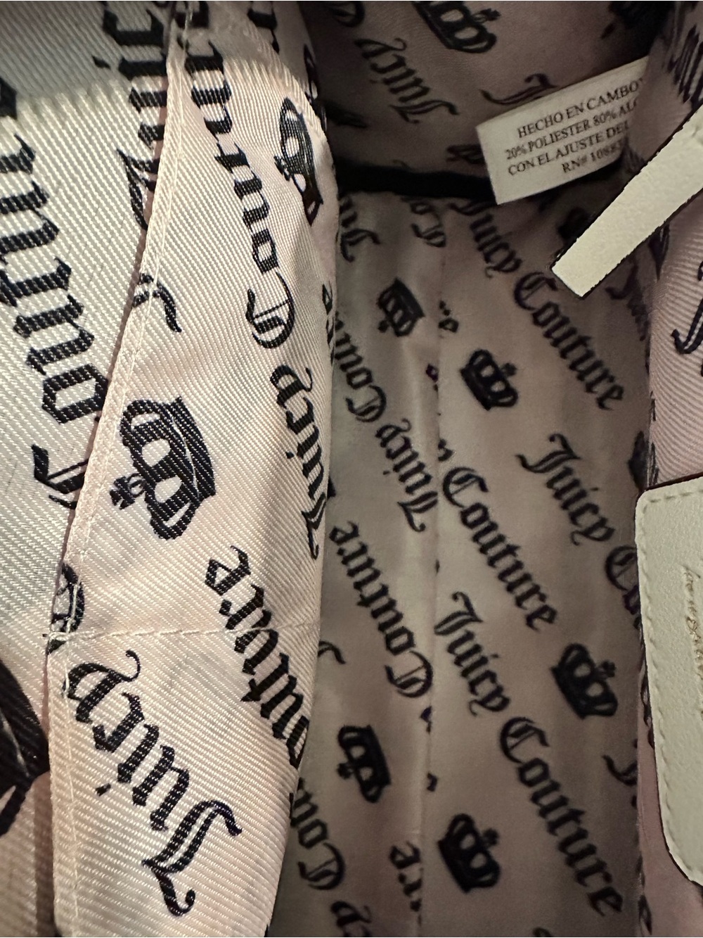 Juicy Couture Black & White Strawberry Patch Purse Arm and Shoulder Strap NWT - Picture 13 of 13